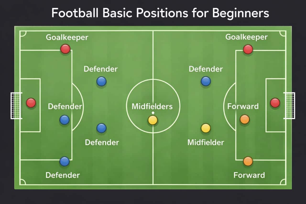 football positions for beginners full pitch diagram explanation