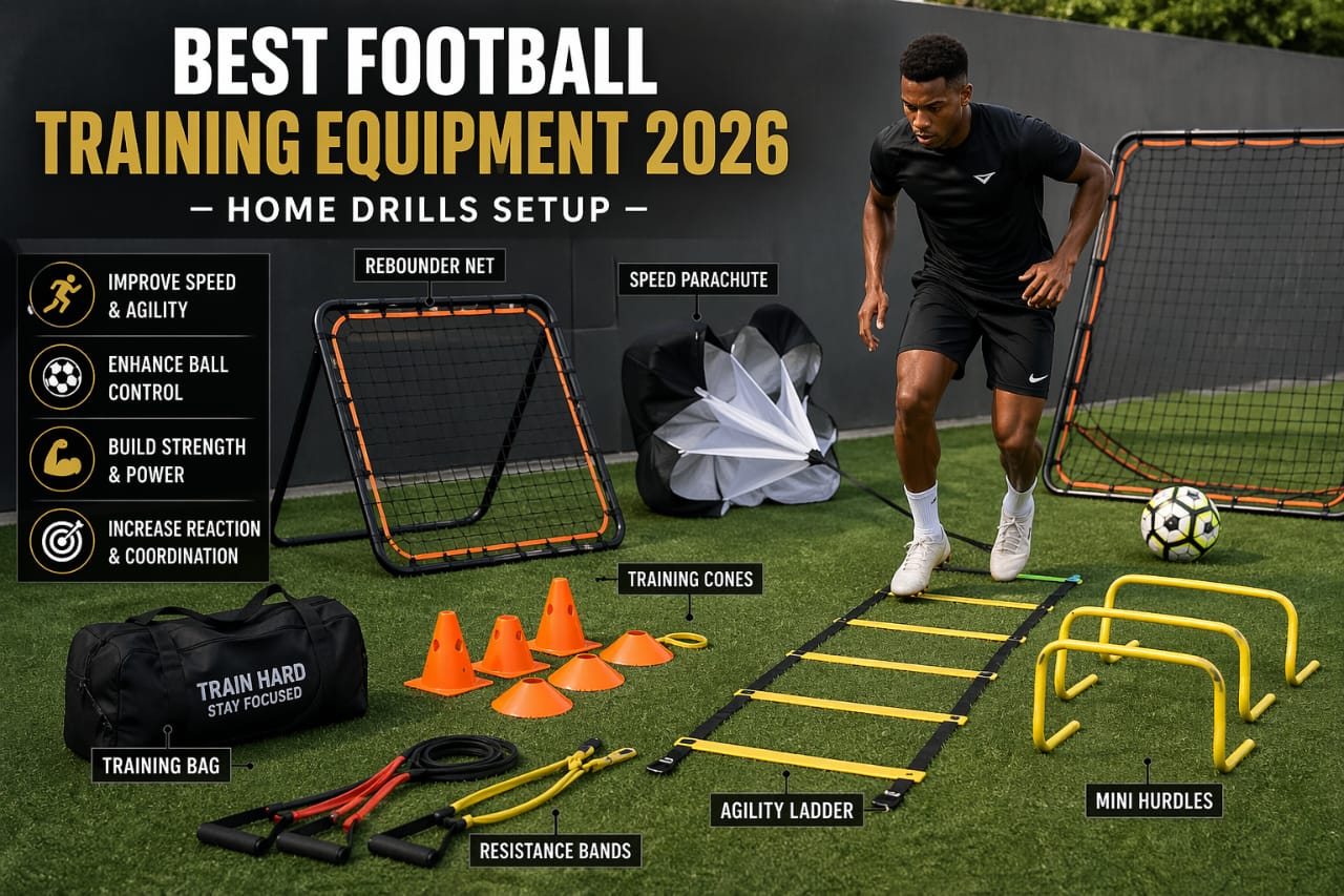 best football training equipment 2026 home drills setup