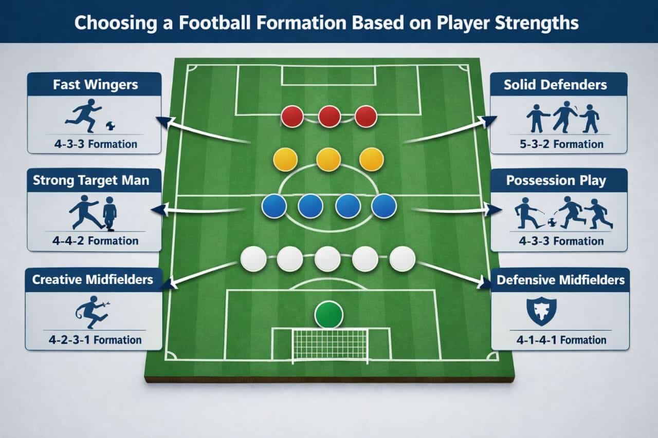 how to choose the right football formation based on player strengths diagram