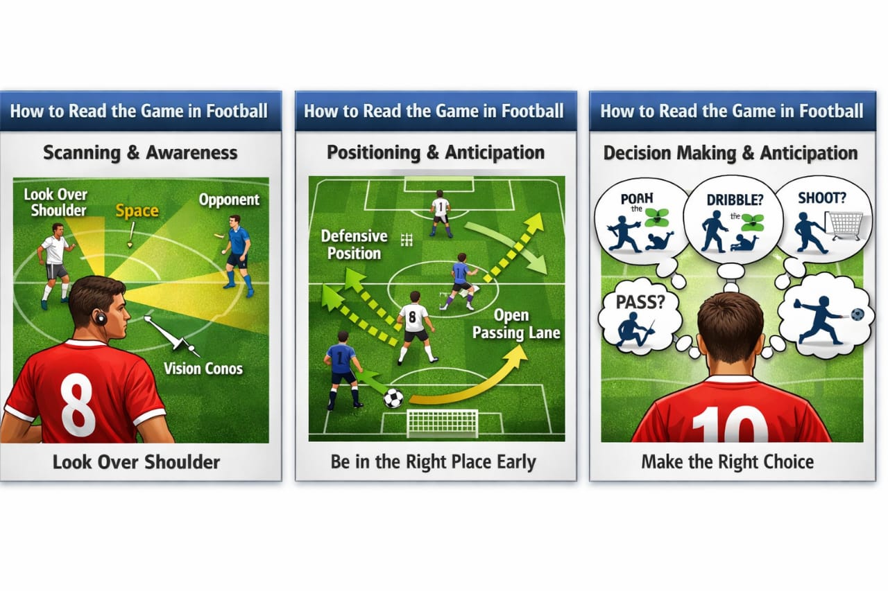 how to read the game in football scanning anticipation diagram