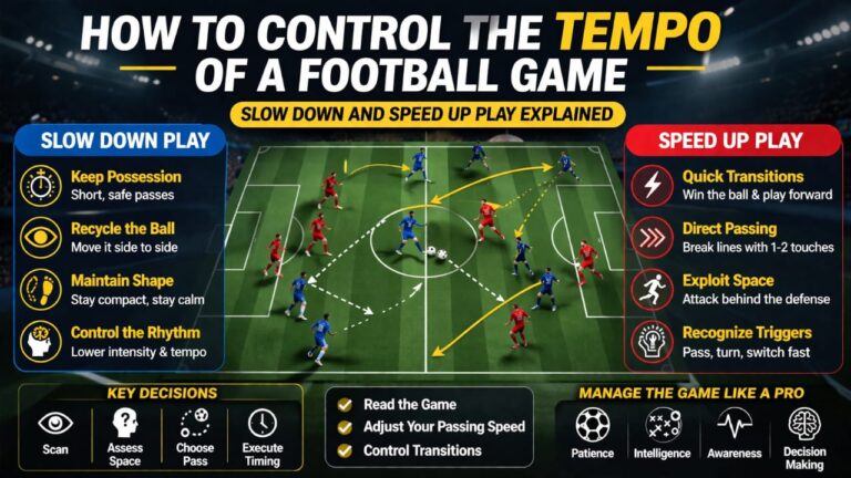 How to Control the Tempo of a Football Game (Slow Down and Speed Up Play Explained) 17 how to control the tempo of a football game slow fast play game management diagram